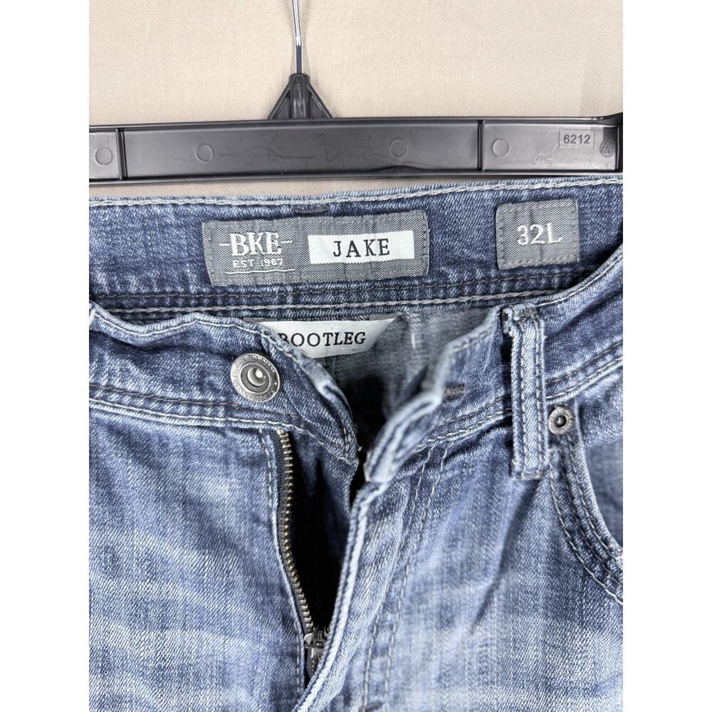 BKE Buckle Aiden Destroyed Denim Jeans Mens Sz 32x32L Blue Distressed - Picture 4 of 12